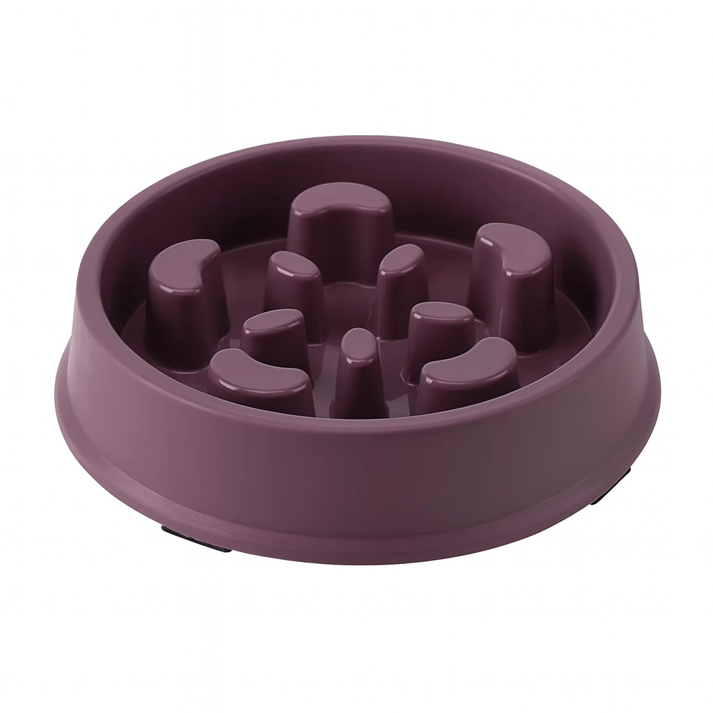 Petal-Shaped Slow Feed Dog Puzzle Bowl - Anti-Slip