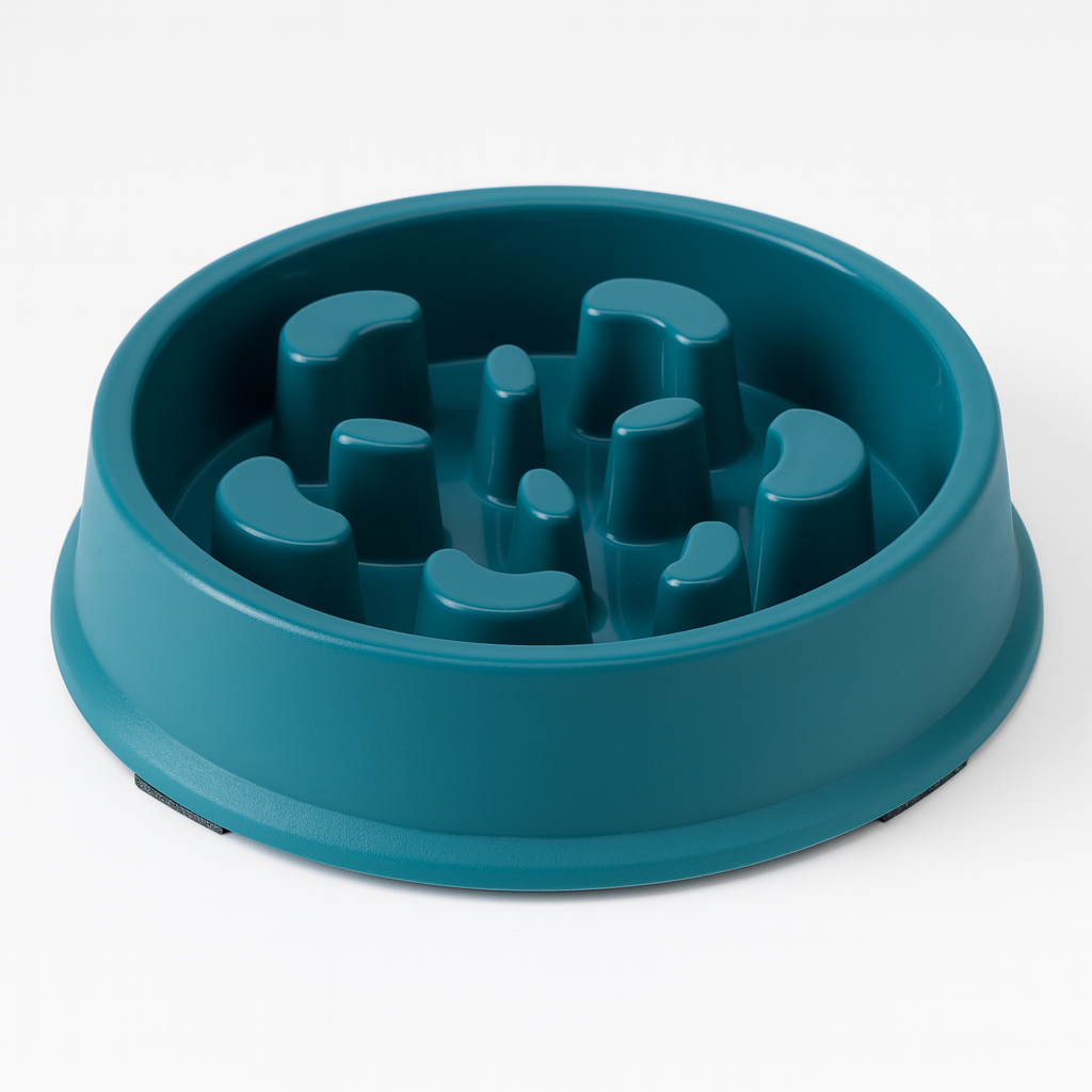 Petal-Shaped Slow Feed Dog Puzzle Bowl - Anti-Slip