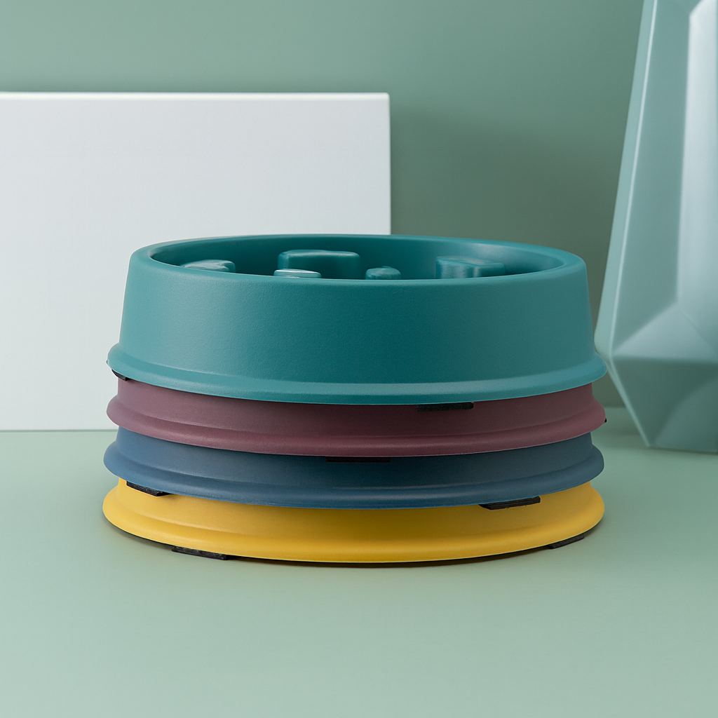 Petal-Shaped Slow Feed Dog Puzzle Bowl - Anti-Slip
