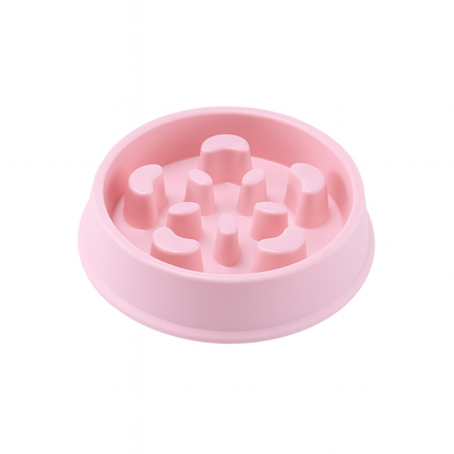 Petal-Shaped Slow Feed Dog Puzzle Bowl - Anti-Slip